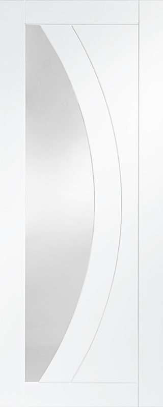 Portroe Grooved Curved white primed | 1 panel raised | internal doors